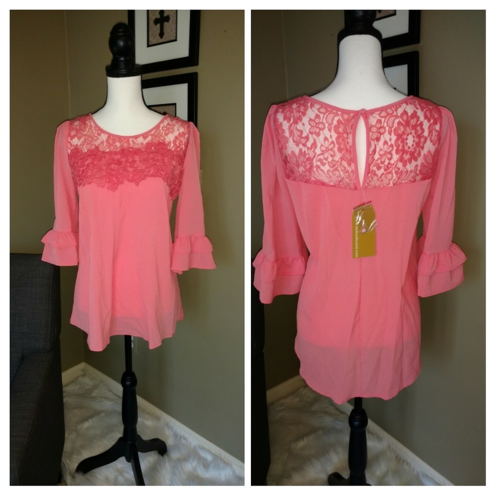 Coral Blouse